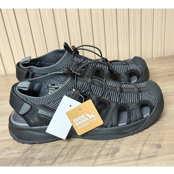 Eddie Bauer Men's Water Sandals – Cedar Black Size 10M